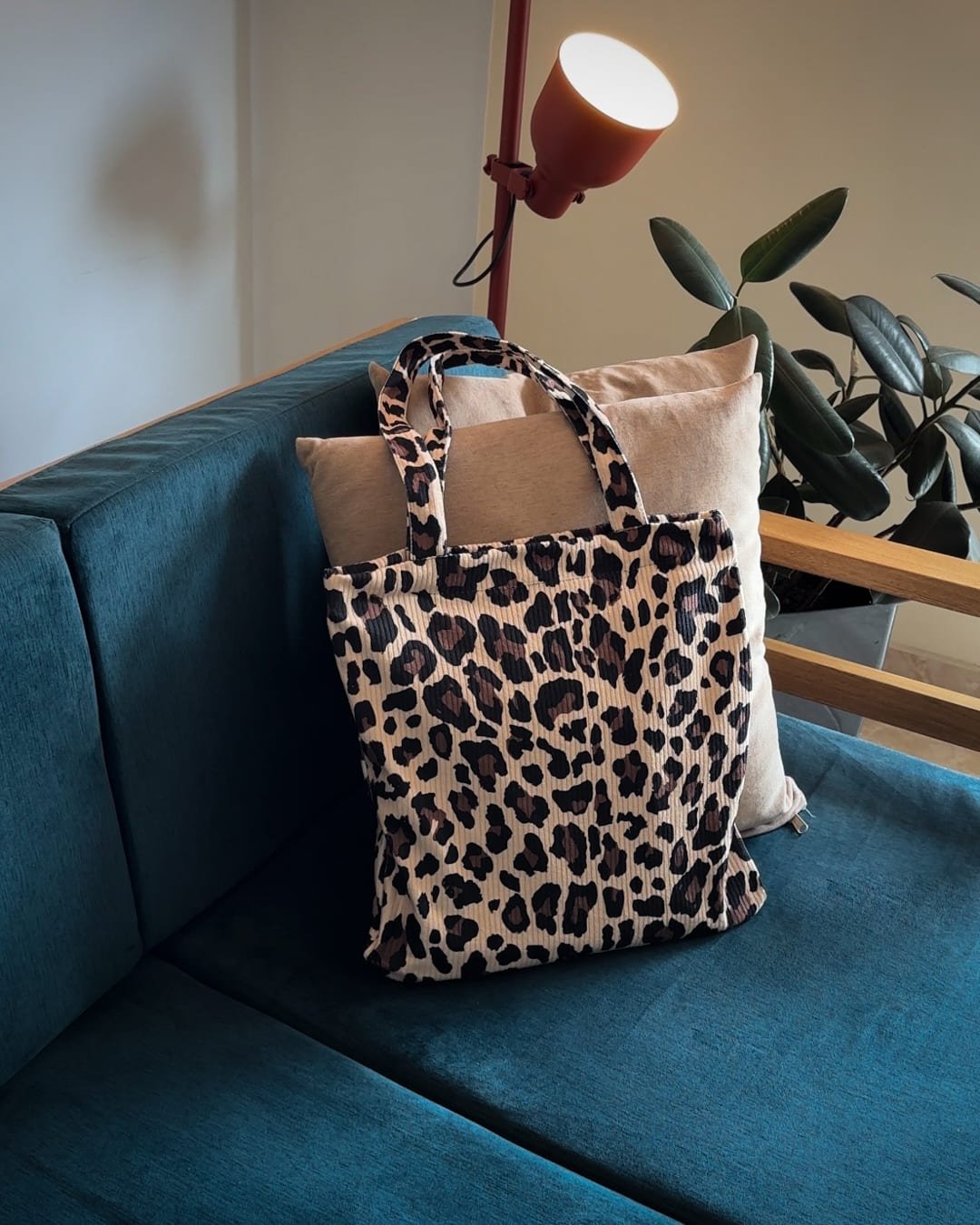 Tote bag leopardo