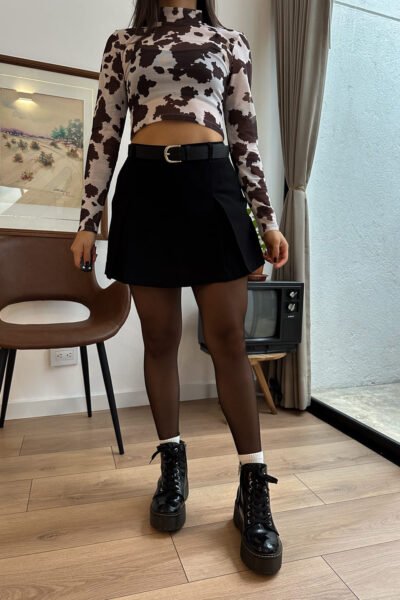 Falda short negra