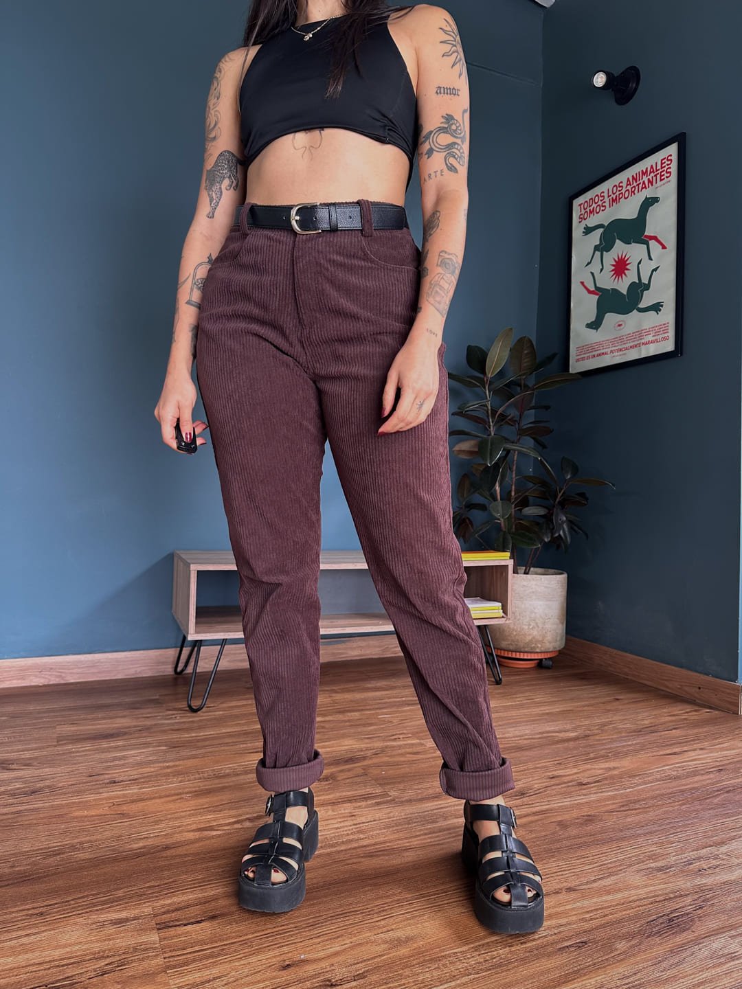 Baggy corduroy chocolate